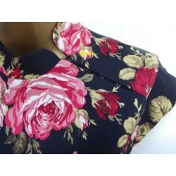 oriëntale roses bloemen jurk Karen Millen maat 8/36 oksel t