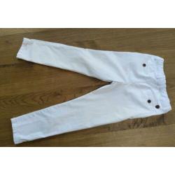 Witte broek van Zara maat 128