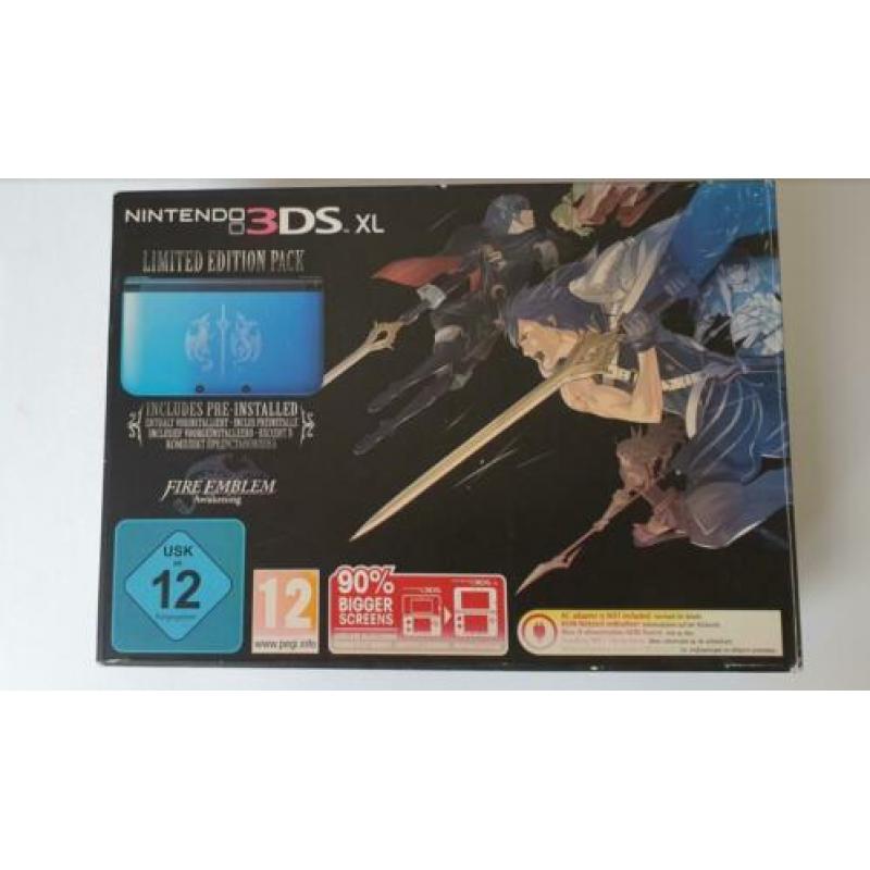 Nintendo 3Ds XL Fire Emblem Awakening Limited Edition +Games