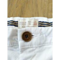 Witte broek van Zara maat 128