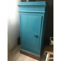 Vintage turquoise kast