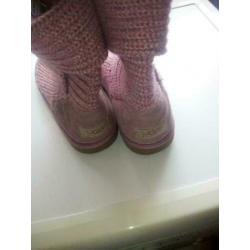 Uggs Gebreid Roze maat 33/34