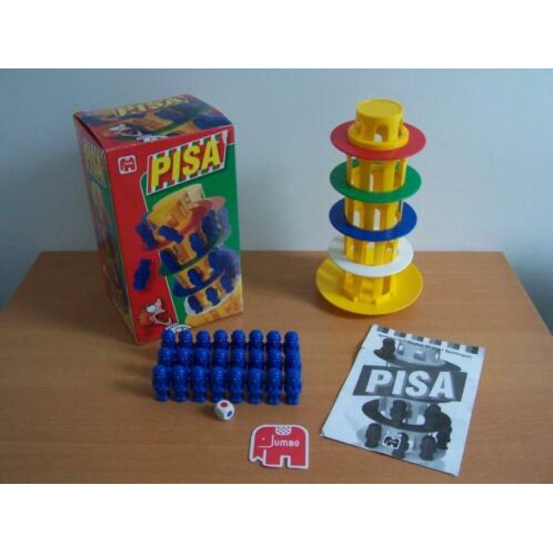 Kinderspellen (ALS NIEUW!) Pisa, Wie is het?, Valkuil etc.