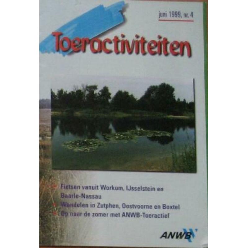 8 Boekjes toeractiviteiten ANWB 1999.