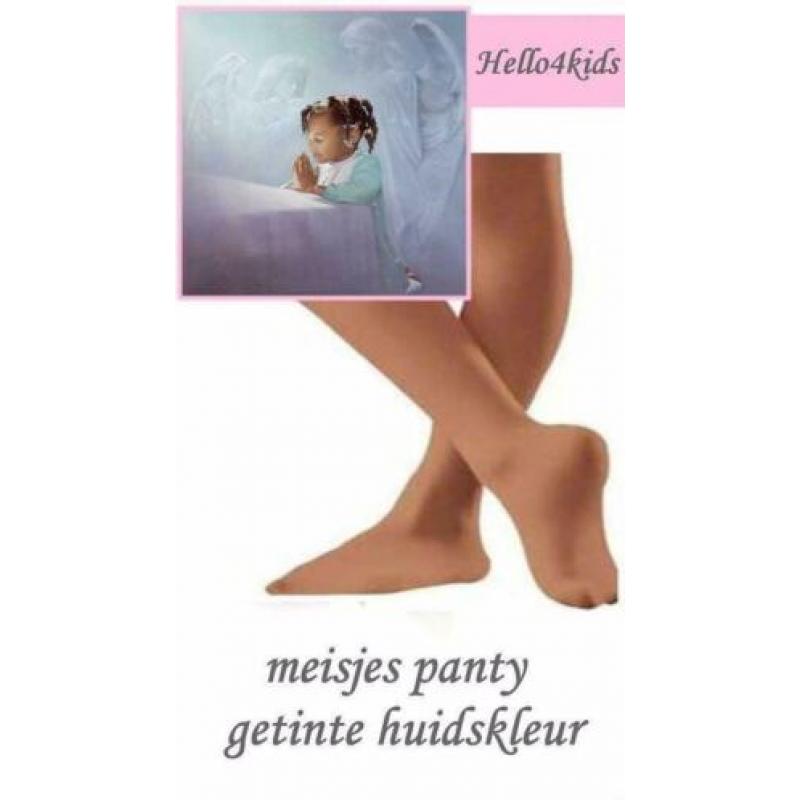 getinte huidskleurige kinderpanty meisjes panty meisjes pant