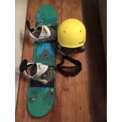 Kinder snowboard. Kindersnowboard 90 cm. Onderbind ski’s