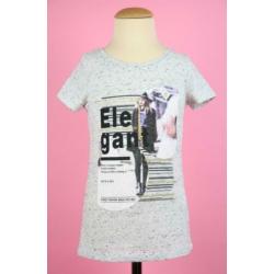 zgan Geisha t-shirt lichtgrijs mêlee Elegant maat 128