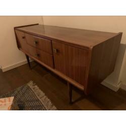 Pastoe hout gelakt dressoir tv meubel 70s