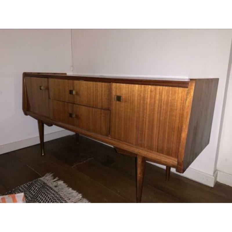 Pastoe hout gelakt dressoir tv meubel 70s