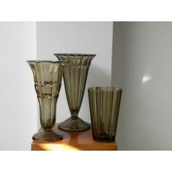 Art deco vazen Fumee/rookkleur, Aanbieding