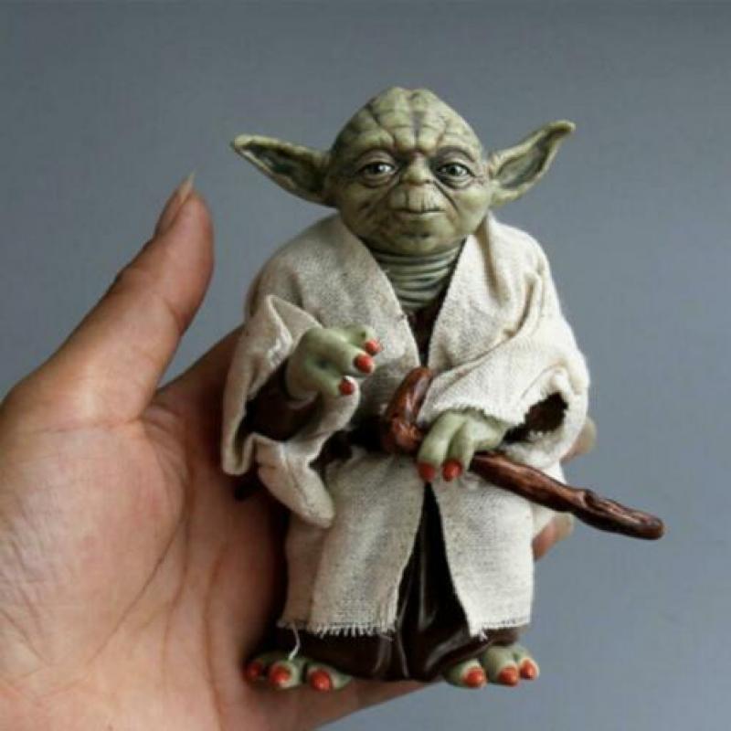 Yoda actiefiguur beeltje pop Star Wars nieuwstaat