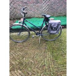 gazelle fiets, met fiets tas, zadeltas, bieden vanaf 35€