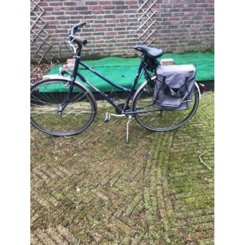 gazelle fiets, met fiets tas, zadeltas, bieden vanaf 35€