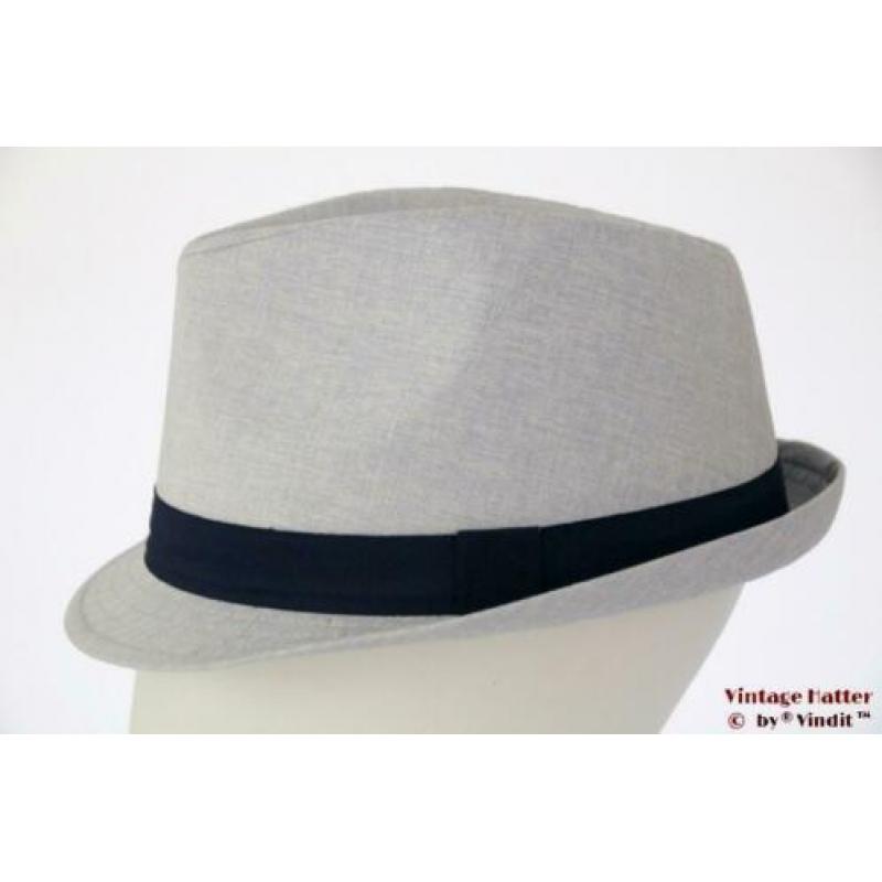 Gleufhoed Trilby Hawkins licht blauw katoen 58, 59 en 60 new