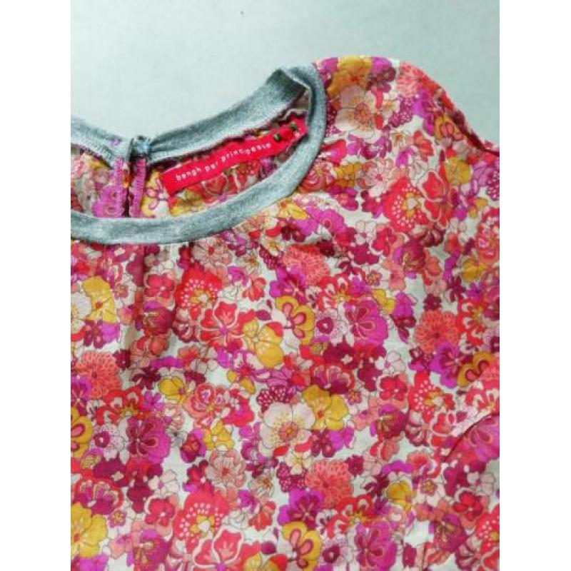 Bengh per principesse blouse bloemen maat 122 128 l