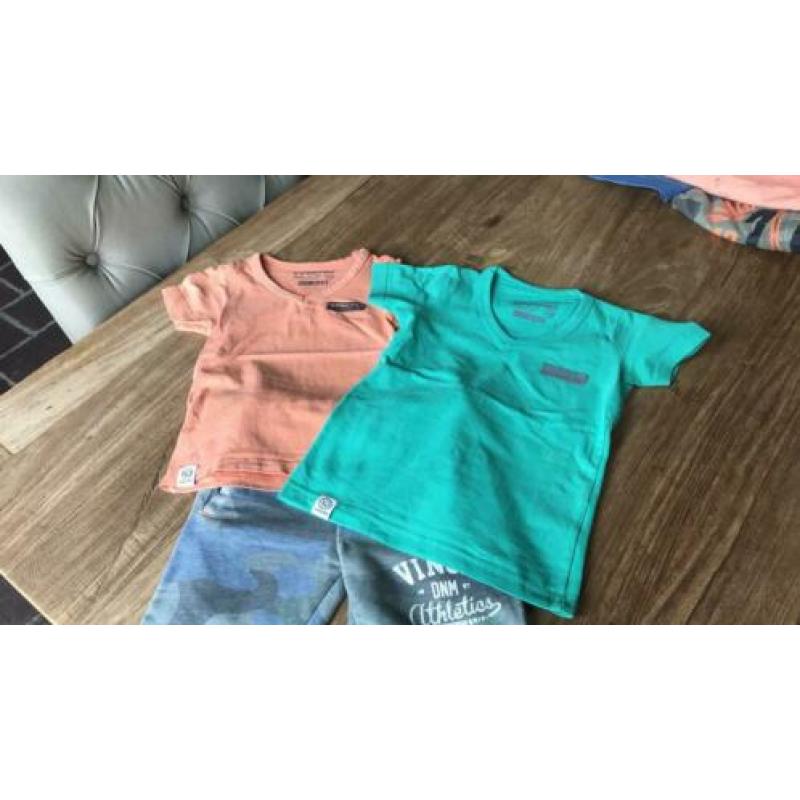 Vingino setje jogging broek en 2 shirts maat 92/98