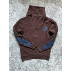 G Star RAW denim sweater/trui M bordeaux rood. Géén S/L