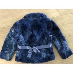 Bomba fluffy jasje blauw 98/104