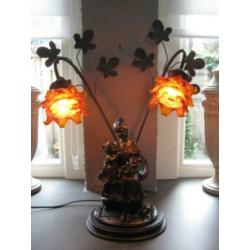 messing olielamp 54 cm hoog