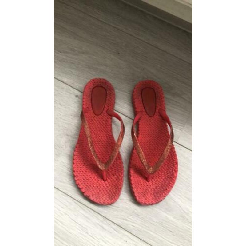 Ilse Jacobsen slippers rood maat 38