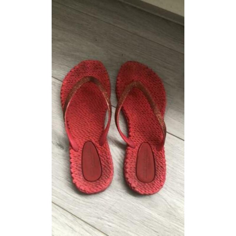 Ilse Jacobsen slippers rood maat 38