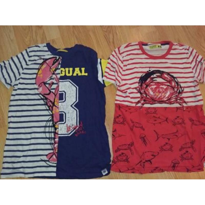 4x Desigual t shirt draagmaat 146/152