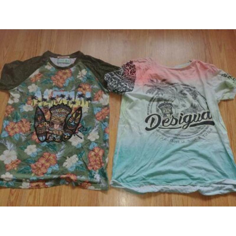 4x Desigual t shirt draagmaat 146/152