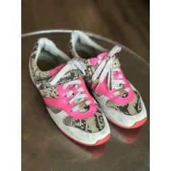 Michael Kors sneakers leer met roze - maat 39 ZGAN