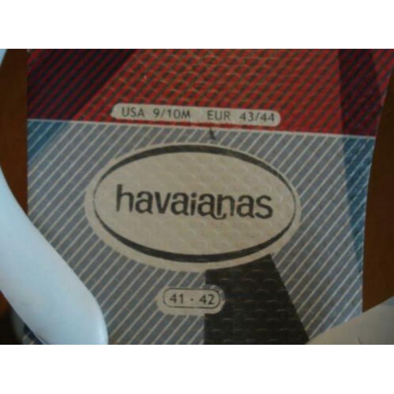 Nieuwe slippers v. HAVAIANAS in de maat 43