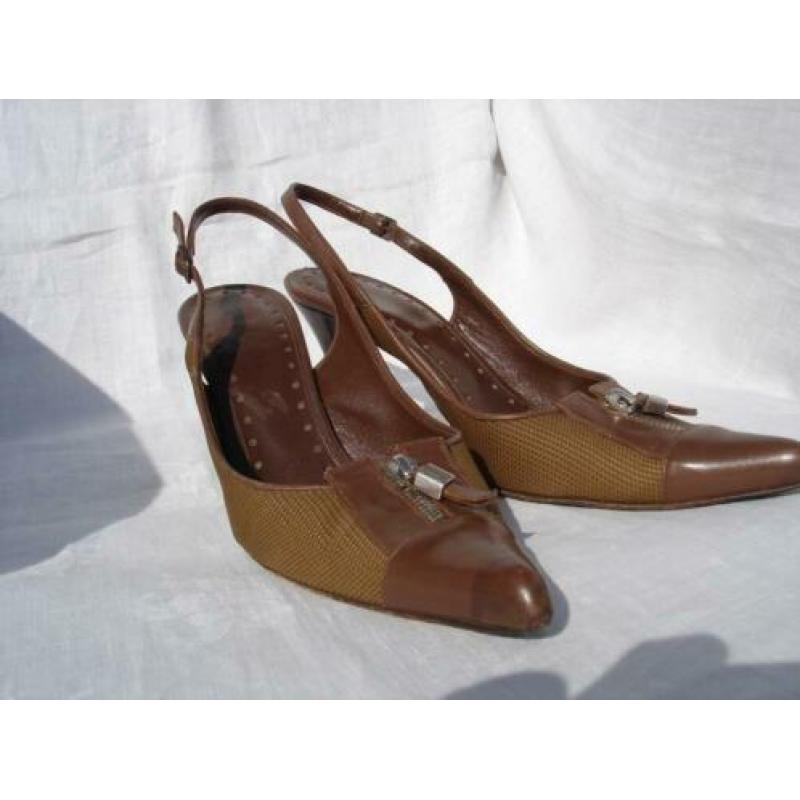 Yves Saint Laurent pumps mt 39 licht bruin hak=8 Italy