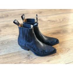 Sendra enkellaarsjes / cowboyboots zwart mt. 36