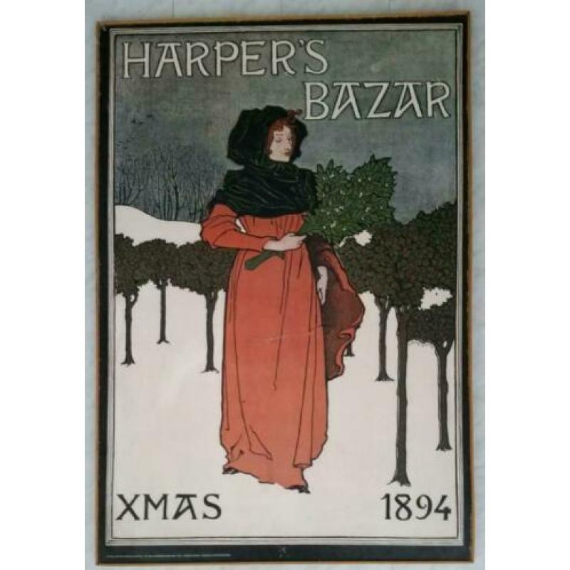 Harper's Bazar Xmas 1894 reproduktie Verkerke 5351 opgeplakt