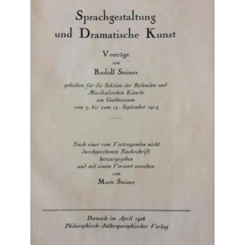 Sprachgesttung und dramatische kunst