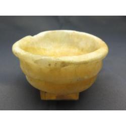 Egyptian alabaster make-up/kohl dish