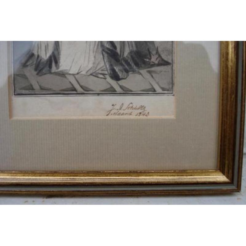 J A Schultsz aquarel 1843