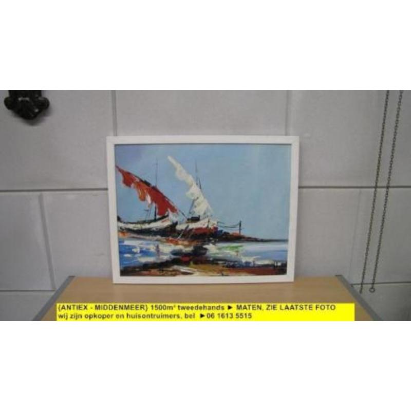 9411 - schilderij vintage boten Alain - € 45