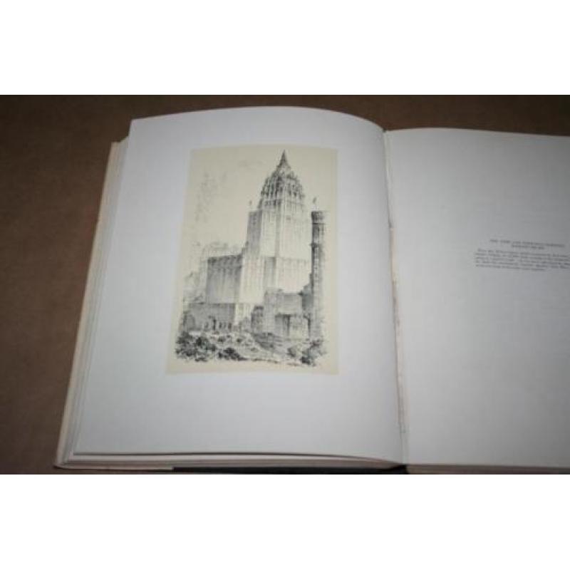 Zeldzaam oud boek over New York - met steendrukken 1929 !!