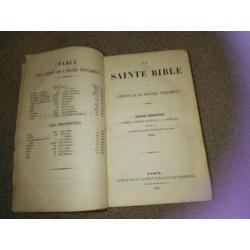 La Sainte Bible edition stéréotype 1858