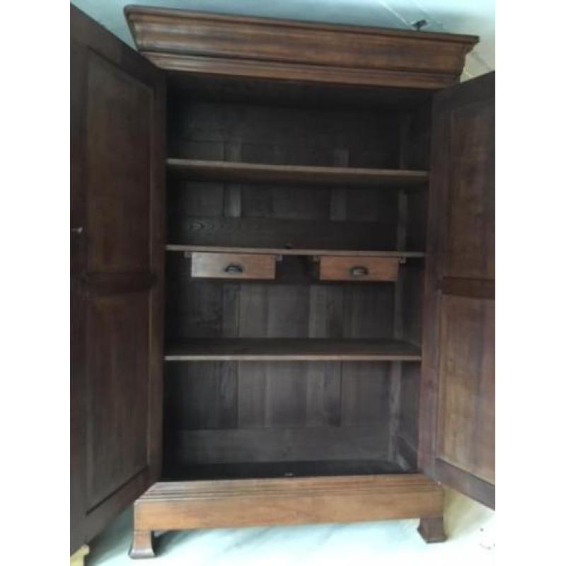 Antieke LOUIS PHILIPPE kast 228 x 150 x 58,