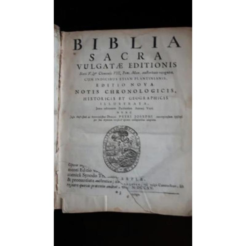 Biblia sacra 1715 Antwerpen Verdussen