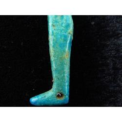 Egyptian faience amulet son of Horus Kebehsenoef