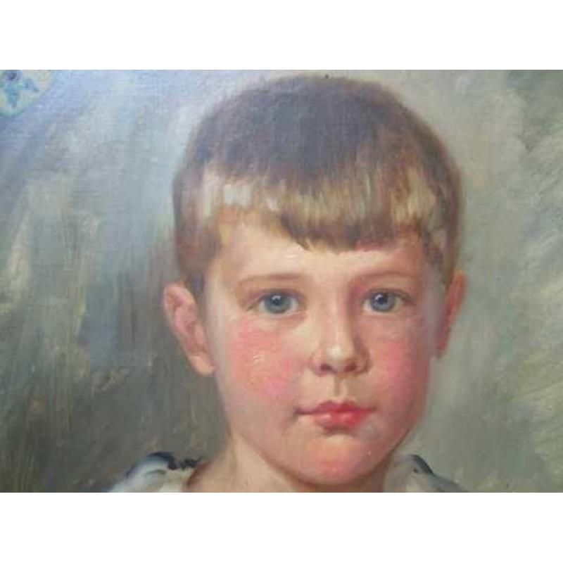 uit 1922==Meta Plückebaum 1876-1945==PORTRET van een jongen