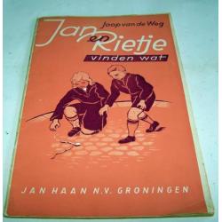 Jan en Rietje vinden wat-Joop v.d. Weg. Oud jeugdboek. Izgs.