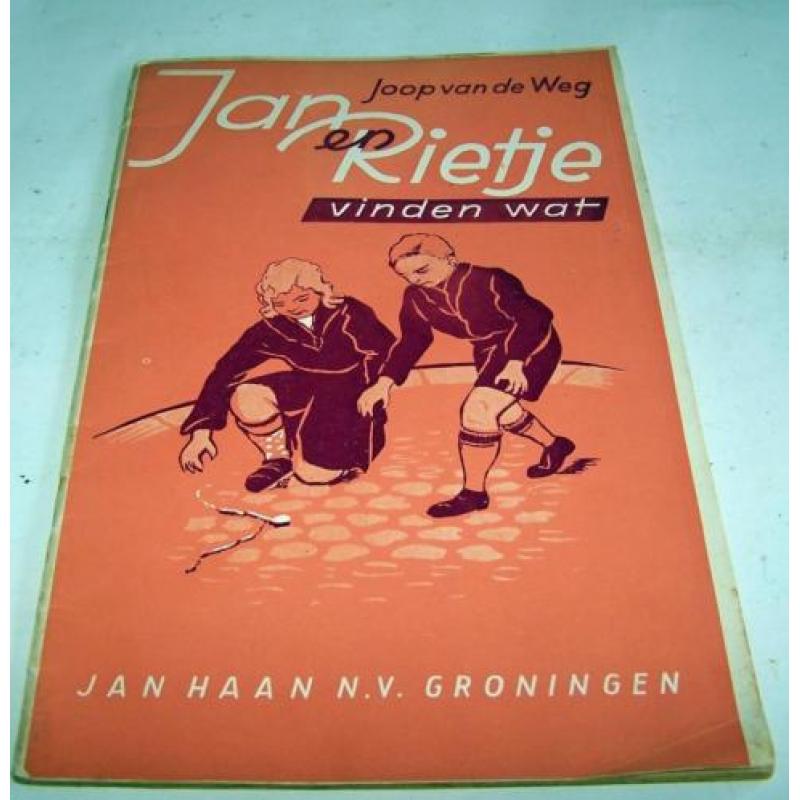 Jan en Rietje vinden wat-Joop v.d. Weg. Oud jeugdboek. Izgs.