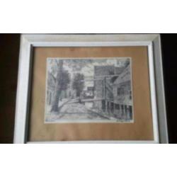 mooie orig. potloodtekening H.Estgerbuh (1879-1959) Zaandam