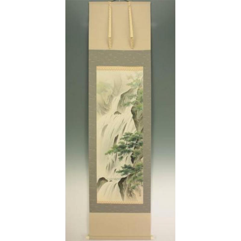 Top Japanse schildering op scroll "Taki/Waterval" by "Yuya".