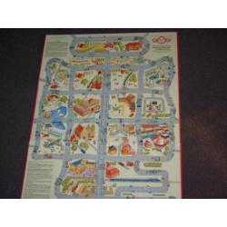 vintage jaren50 RICON speelbord KIJK UIT en LET OP trf spel