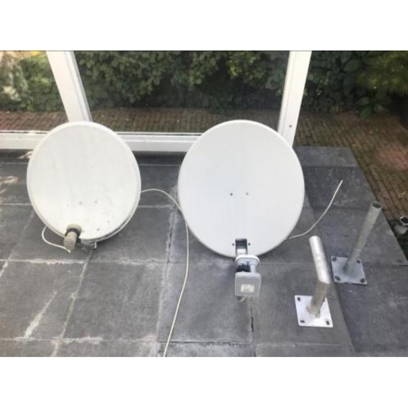 2x schotelantenne