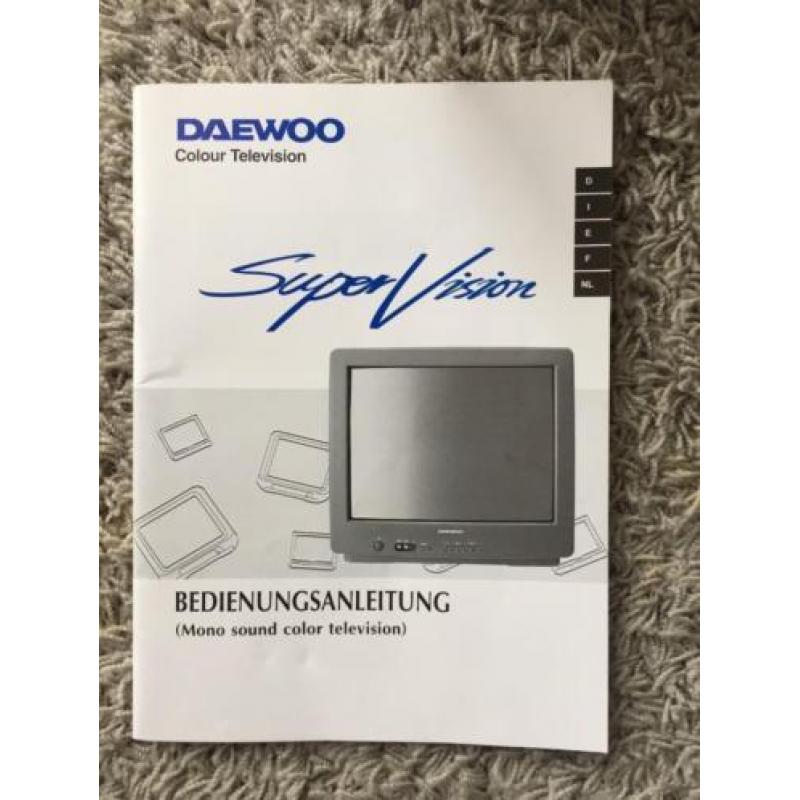 Kleurentelevisie televisie Daewoo 14" met timer