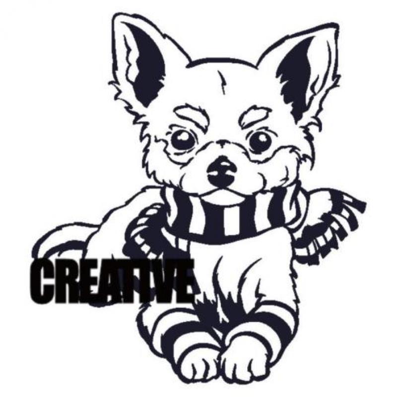 Chihuahua stickers en overige honden in diverse kleuren